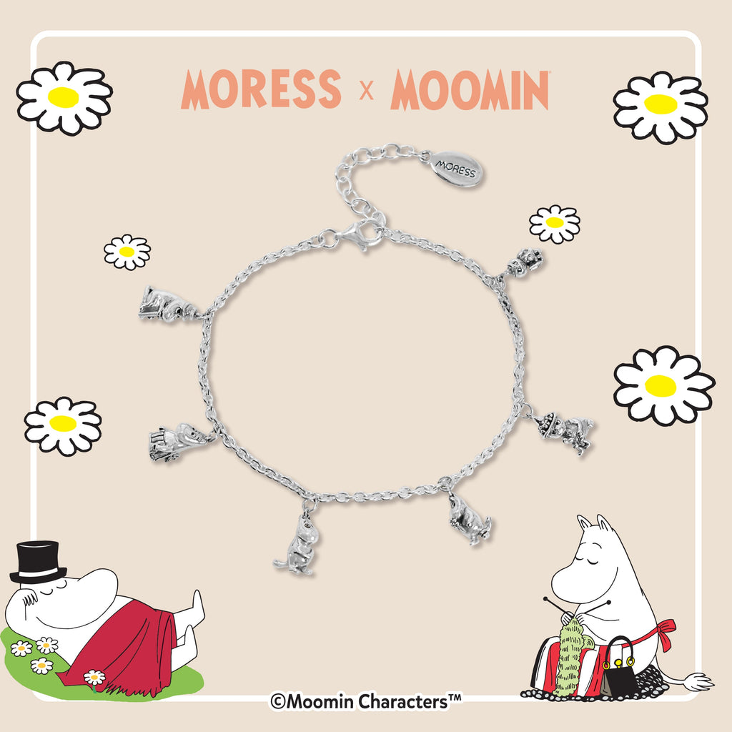 Moomin Family Silver Bracelet
