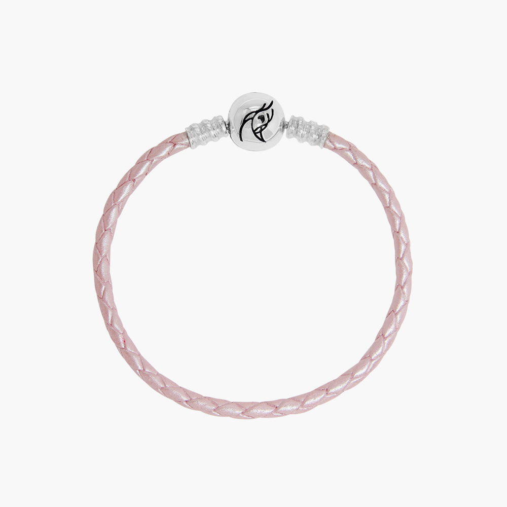 Single Leather Bracelet- Mystic Pink