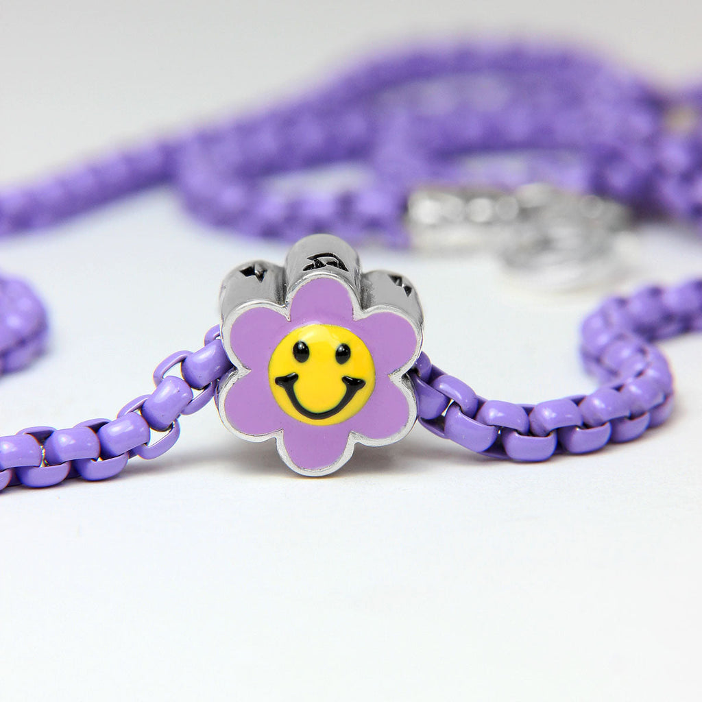 Smiley Flower - Purple