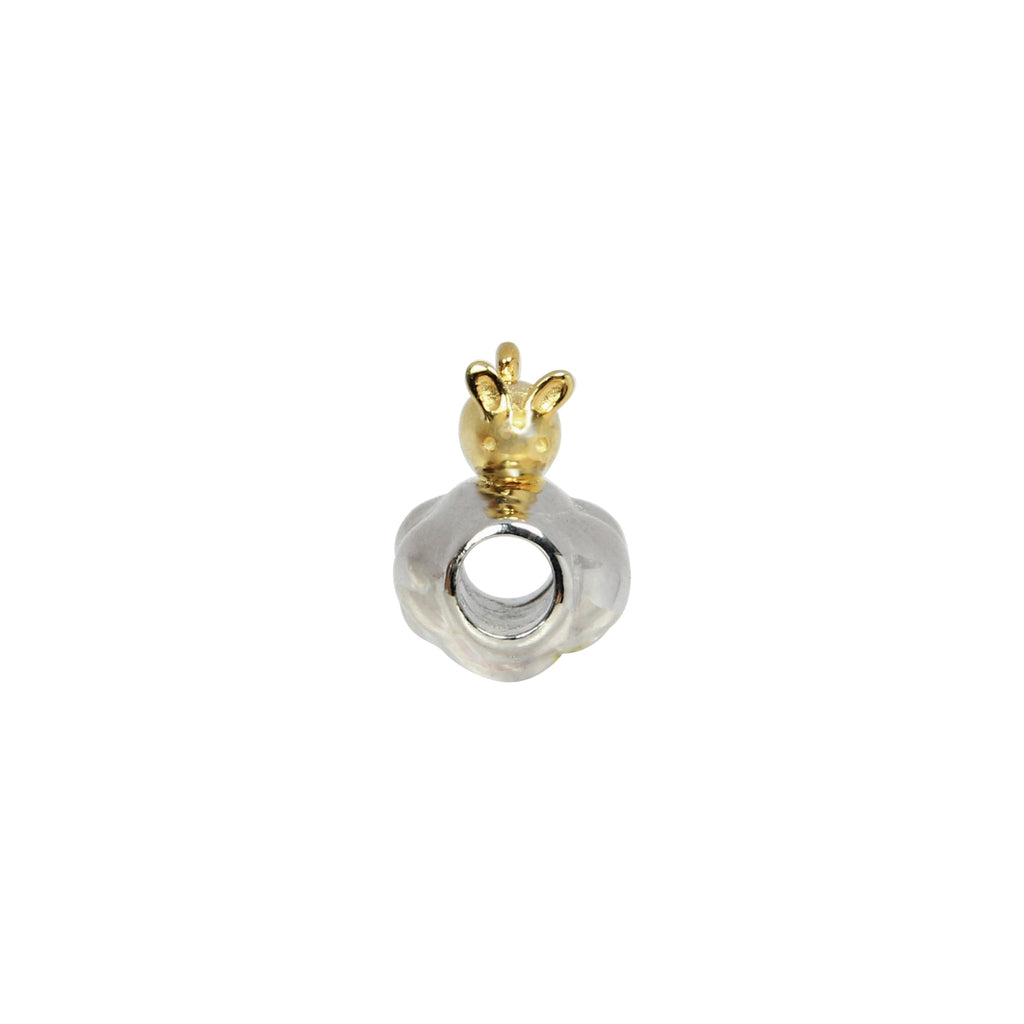 Golden Mouse on Cloud Bead with 14k Gold