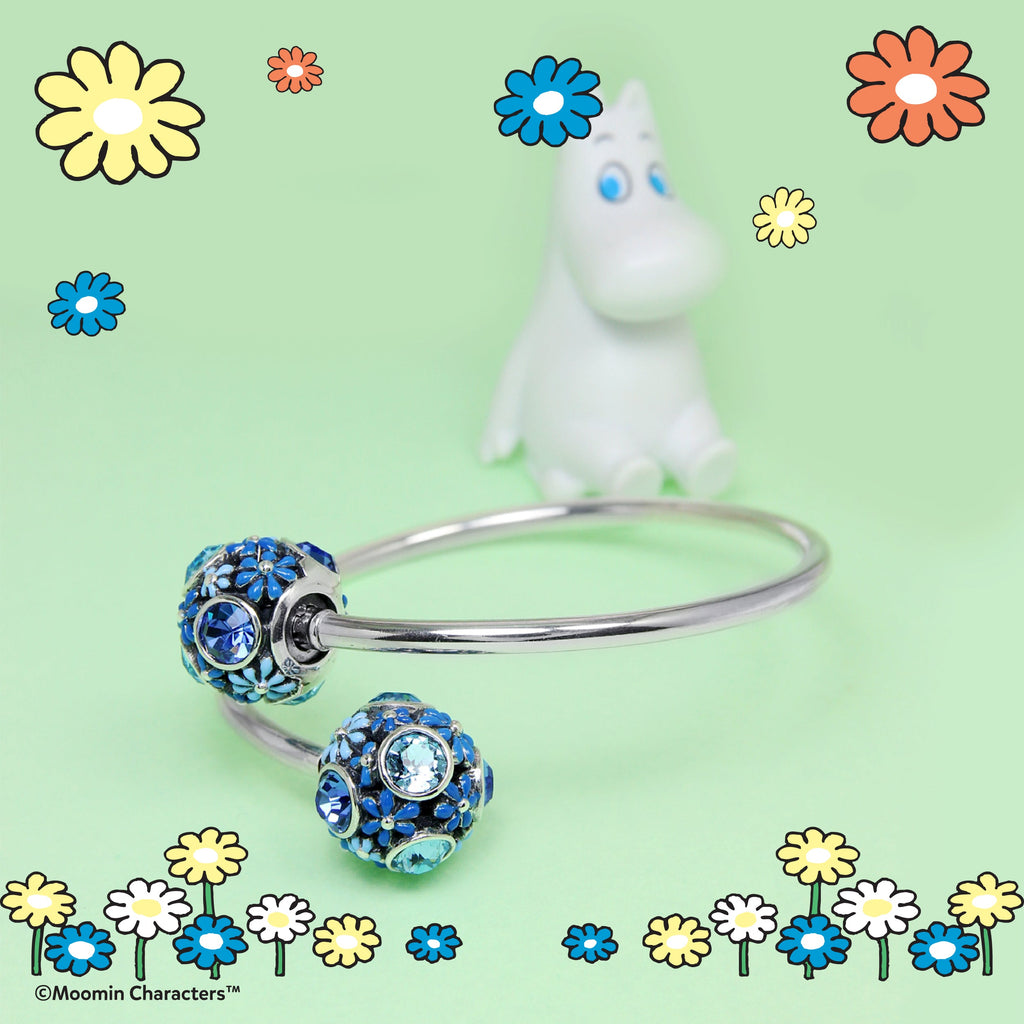 Moomin Flower Bangle Blue