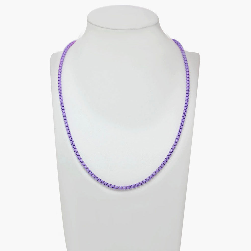 Purple berry pop necklace 17"