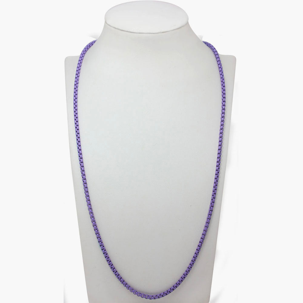 Purple berry pop necklace 21"