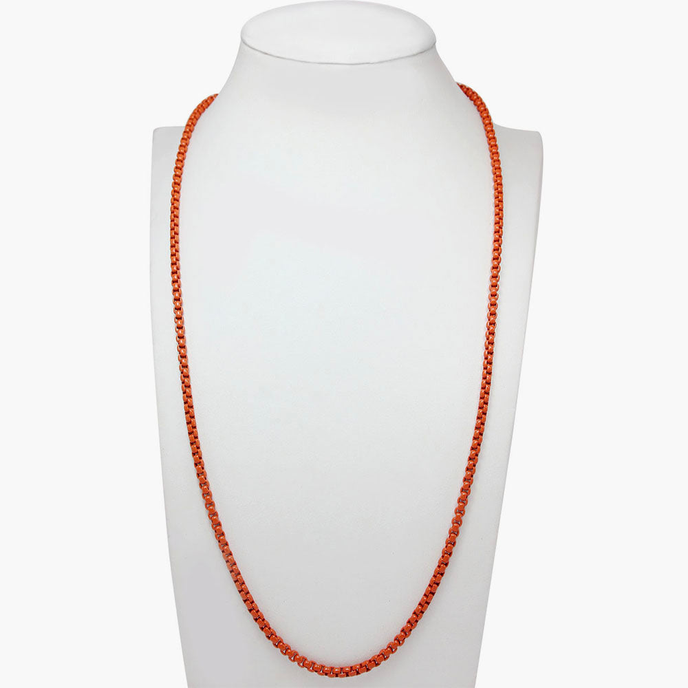 Orange Peel pop necklace 21"